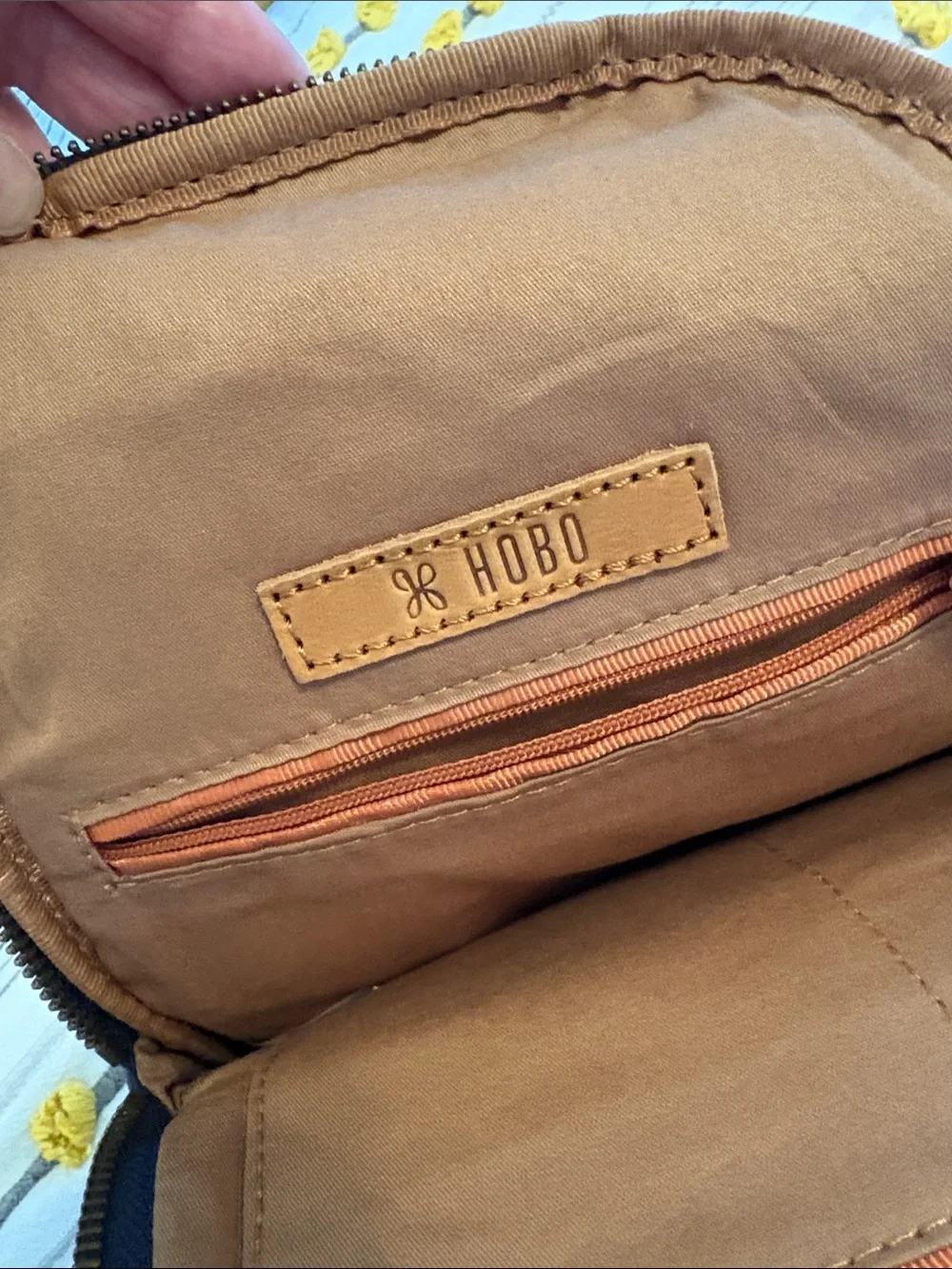 HOBO navy blue leather purse